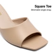 thumbnail image 4 of DREAM PAIRS Women's Low Heels Sandals Mule Heels Block Chunky Heeled Sandals Slide Sandals Slip on Square Toe Casual Dress Comfortable Pumps Shoes, 4 of 8