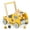 Yellow, variant on Costway 2-In-1 Montessori Wooden Baby Walker with Learning Activities Adjustable Speed