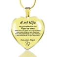 thumbnail image 1 of Collar de acero inoxidable con colgante de corazón de melocotón y llavero de amor, regalo de Navidad con personalidad, 1 of 6