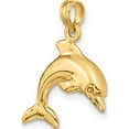 thumbnail image 5 of 14K 3-D Dolphin Jumping Charm Yellow Gold Material Glamorous Alluring Glistening A classic choice for celebrating love and achievement, 5 of 5