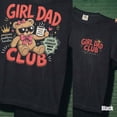 thumbnail image 2 of Custom Girl Dad Club Shirt, 2-Sided Teddy Bear Dad T-Shirt, Chaos Manager EST Tee, Funny Fathers Day Gift for Dad, 2 of 2