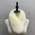 thumbnail image 2 of Lovzfmll Fake Faux Fur Scarf for Women, Wrap Collar Shawl Shrug, Soft Winter Warm Wrap Cape for Bridal Wedding Party, 2 of 2