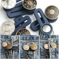 thumbnail image 6 of Telescopic Jeans Waist Extension Button Buckle Retractable Adjustable Detachable Metal Letter Button, 6 of 9