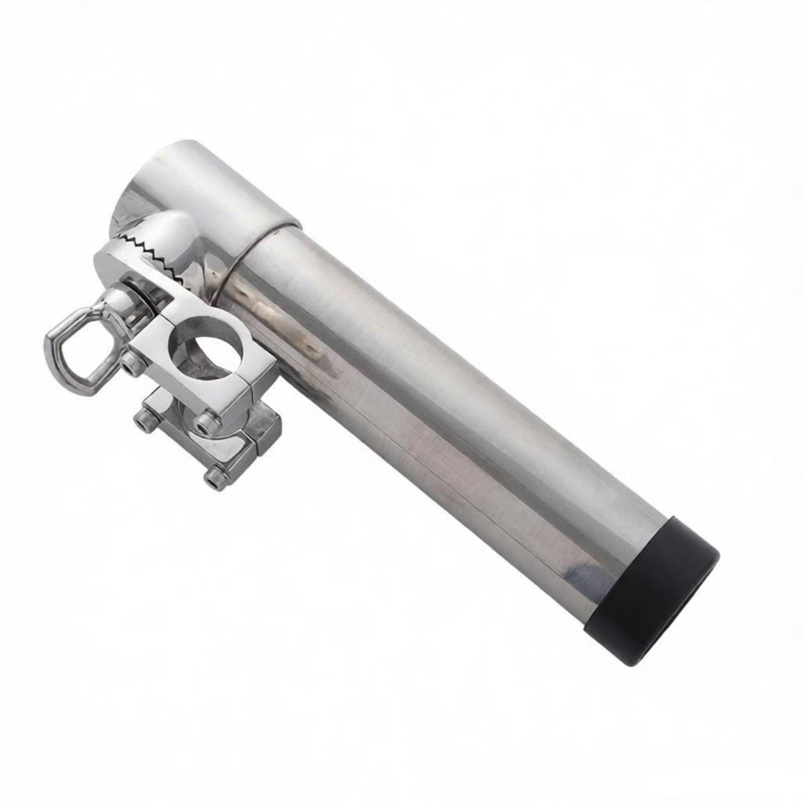QccHieUs Fishing Rod Holder with Clamp Mirror-Finished Hardware Easy to Install for Boats