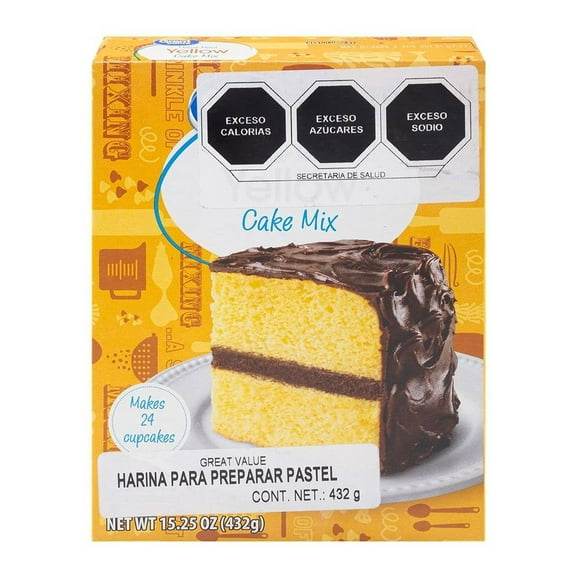Harina para pastel Great Value vainilla 432 g