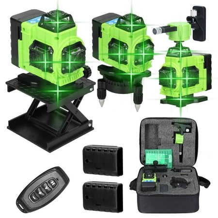 

Multifunctional 16 Lines Level 3° Self-leveling Function Leveling Tool Omnidirectional Ground Wall Sticker Home Improvement Tools Set