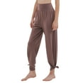 thumbnail image 3 of Wide Leg Yoga Pants for Women Loose Cozy Sweatpants High Waisted Lounge Flowy Pants with Pockets Carmine M, 3 of 10