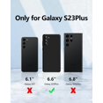 thumbnail image 6 of 3 in 1 for Samsung Galaxy S23 Plus Case, with 2 Pack Screen Protector, with Full Camera Cover Protection，Liquid Silicone Slim Shockproof Protective S23+ Phone Case (Black), 6 of 6