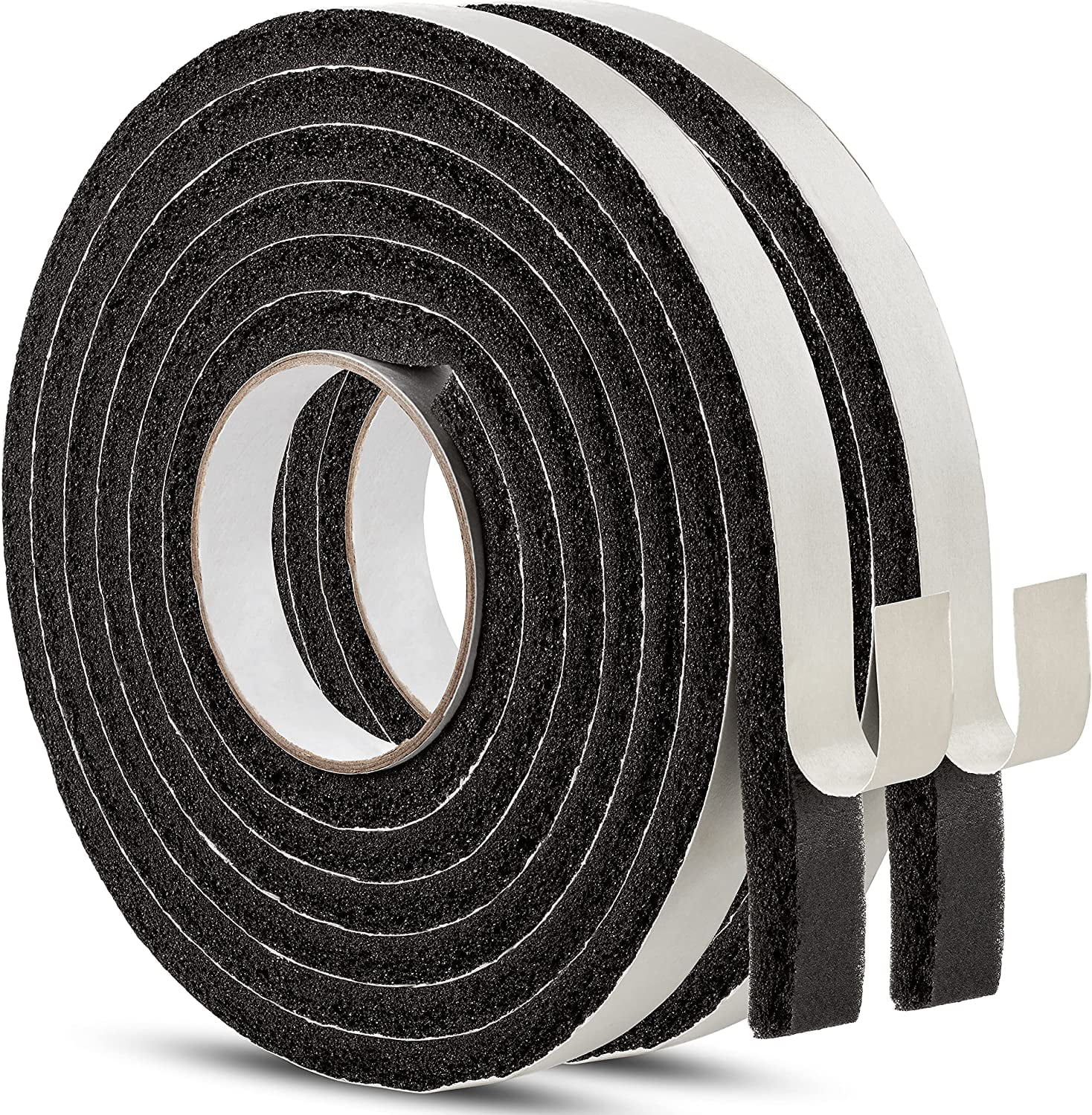 Frost King L344H Poly Foam Self-Stick Weatherseal Tape with Open Cell & Maximum Compression White