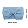 thumbnail image 4 of Bmisegm Baby Girl Headbands with Adorable Big Bows Soft Elastic Headwrap for Girls Hair Girls Hair Ties 01_Navy,One Size, 4 of 4