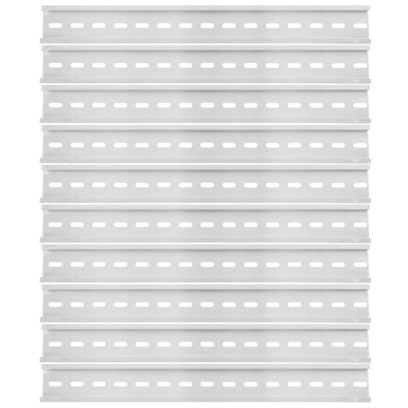 LOLIPPYY 10Pcs Long Aluminium Din Rail Slotted Electrical Panel Replacement Mounting Guide