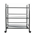 thumbnail image 4 of UBesGoo Heavy Duty 3-Tier Rolling Adjustable Cart Organization Bedroom Bath Cart Black, 4 of 9