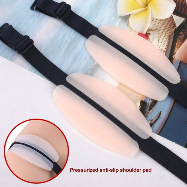 8 Pieces Bra Strap Shoulders Cushion Solid Color Protective Cushions Straps  Holding Fixator Shoulder Holder Underwear Fitting 
