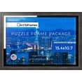thumbnail image 2 of ArtToFrames 15.4x10.7 Inch - 39x27 CM Brown Puzzle Frame for 300 piece Puzzles.0.75 Inch Custom Wood Puzzle Frames, Dark Brown - Comes with Regular Glass, 2 of 5