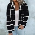 thumbnail image 2 of Usmixi 2023 Sweatshirt Coat for Women Winter Hooded Coat for Women Fashion Striped Print Zip up Drawstring Hoodies Tops Lightweight Casual Long Sleeve Fall Sweatshirt Outwear with Pocket Weekly Deals, 2 of 7