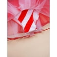 thumbnail image 4 of DPOIS Toddlers Kids Girls Sequin Striped Dancewear Christmas Mesh Tutu Dress Red-B 4, 4 of 7