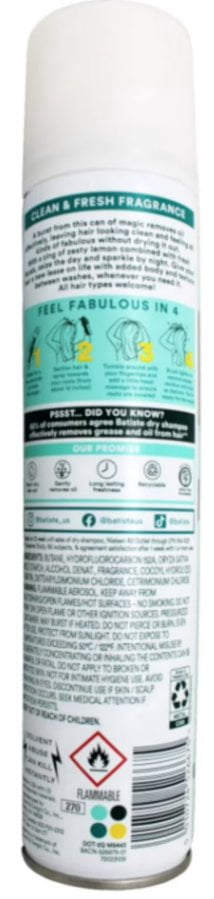 Batiste Dry Shampoo, Original Fragrance, 3.81 oz -  4 pack