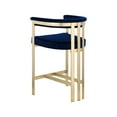 thumbnail image 7 of Meridian Furniture Marcello Navy Velvet Counter Stool (Set of 2), 7 of 7