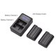 thumbnail image 3 of EN-EL15 Kit de batería y cargador 2pcs 7.4V 2550mAh Batería + 1pc LED2-EL15 Cámara de doble canal Ca Irfora Kit de cargador, 3 of 6