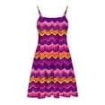 thumbnail image 5 of 4-5 Years Girl's Summer Dresses Spaghetti Strap Swing Pleated Cotton Dress Tween Kids Boho Beach Casual Midi Sundress for Princess Birthday Party Wedding Prom Gown, 5 of 7