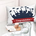 thumbnail image 4 of Fotbe Congratulation Graduate Funda de Almohada Decorativa Estilo Occidental, Lujo en Algodón, Fundas para Almohadas King, Cojín Estampado para Decoración del Hogar-20"x30", 4 of 6