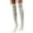 White, variant on UJNDER Winter Warm Knitted Socks High Tube Over Knee Leg Warmers Thick Woolen Stacked Stockings Hot Pink