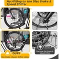 thumbnail image 2 of Floor Bike Rack for 5 Bikes, Safeguard Disc Brakes & Derailleurs Design, Waterproof Bicycle Stand Indoor/Outdoor/Garage Use, Fits 12"-29" Tires, Upgraded 0.63" Steel Tubes for Stability, 2 of 12