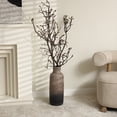 thumbnail image 4 of LuxenHome Brown Ombre Terracotta Narrow 19 Inch Tall Vase, 4 of 7
