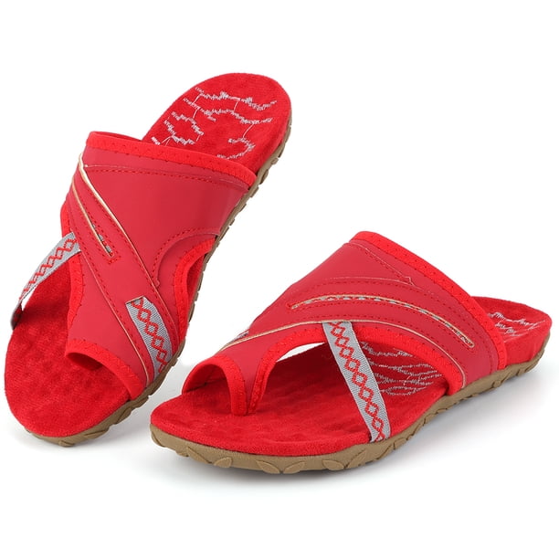 Chanclas para mujer con soporte para el arco sandalias ortopédicas diapositivas de moda para el verano