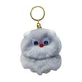 thumbnail image 2 of 5 Inch Fake Mink Fur Pom Pom Keychain Cute Soft Fluffy Plush Charm Keyring for Bag Purse Car Backpack Accessories, 2 of 6