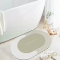 thumbnail image 1 of 40x60cm Non Slip Bath Mat Quick Drying Bath Home Bath Rugs Thick for Doorway Bathroom Oval C, 1 of 8