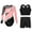 Pink, variant on TiaoBug Kids Girls Long Sleeve Gymnastics Leotard Vest with Athletic Shorts Ballet Unitard Dancewear White 10