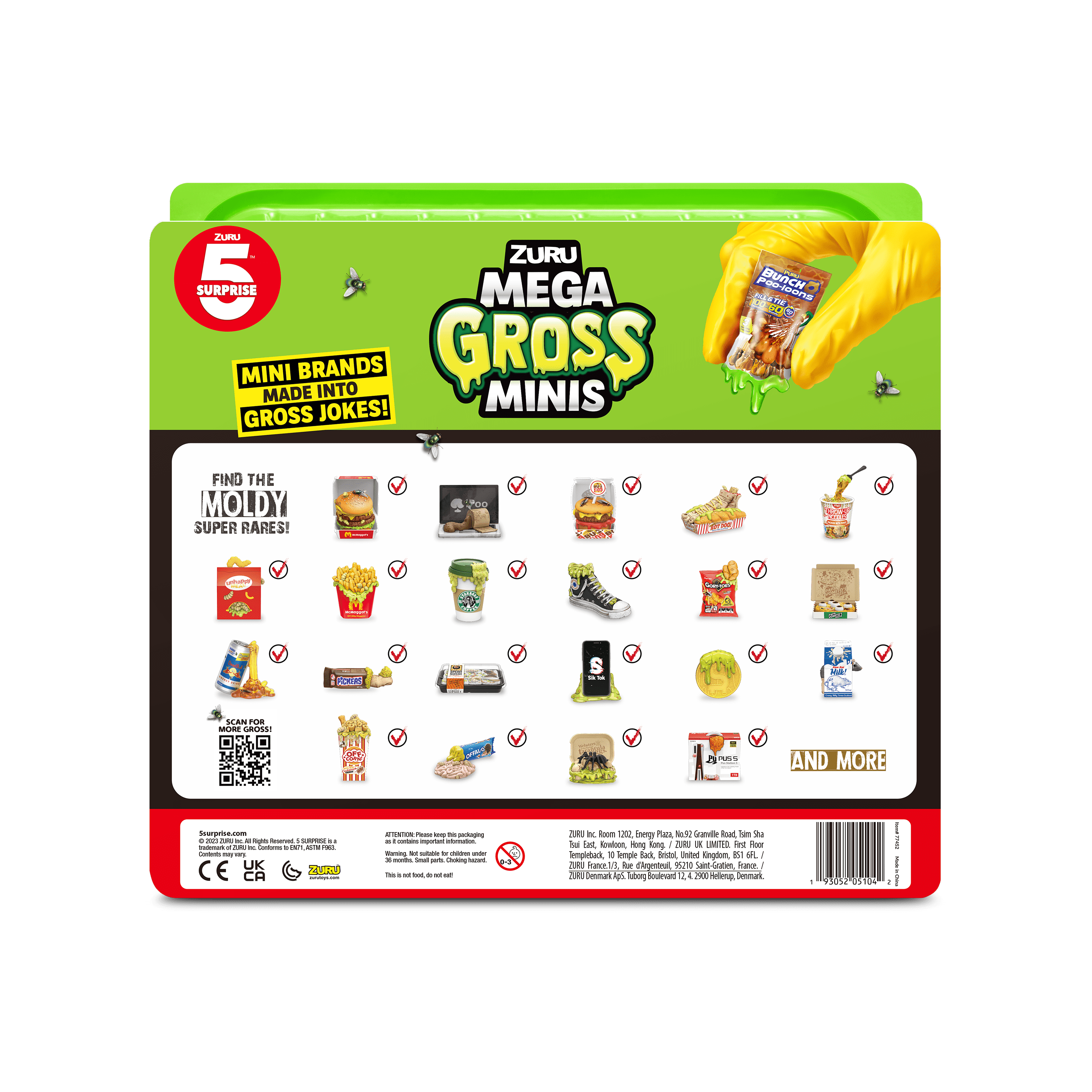 5 Surprise Mega Gross Minis Collector's Case by ZURU