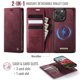 thumbnail image 4 of CaseMe Funda Tipo Billetera para iPhone 16 Pro Max Compatible con Magsafe, 2 en 1 de Piel Sintética [Bloqueo RFID] Tarjetero Abatible con Soporte Magnético a Prueba de Golpes Desmontable, 4 of 10