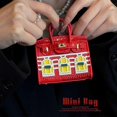 thumbnail image 5 of Microfiber Change Purse Pendant Keychain Women Handbag Charm Keyring Samll House Window Key Holder Accessory for Travel, 5 of 5