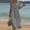 #0284-Gray, variant on Neewe Summer Dresses for Women 2026 Cotton Linen Button Down Short Sleeve Shirt Dresses Casual Maxi Beach Dress