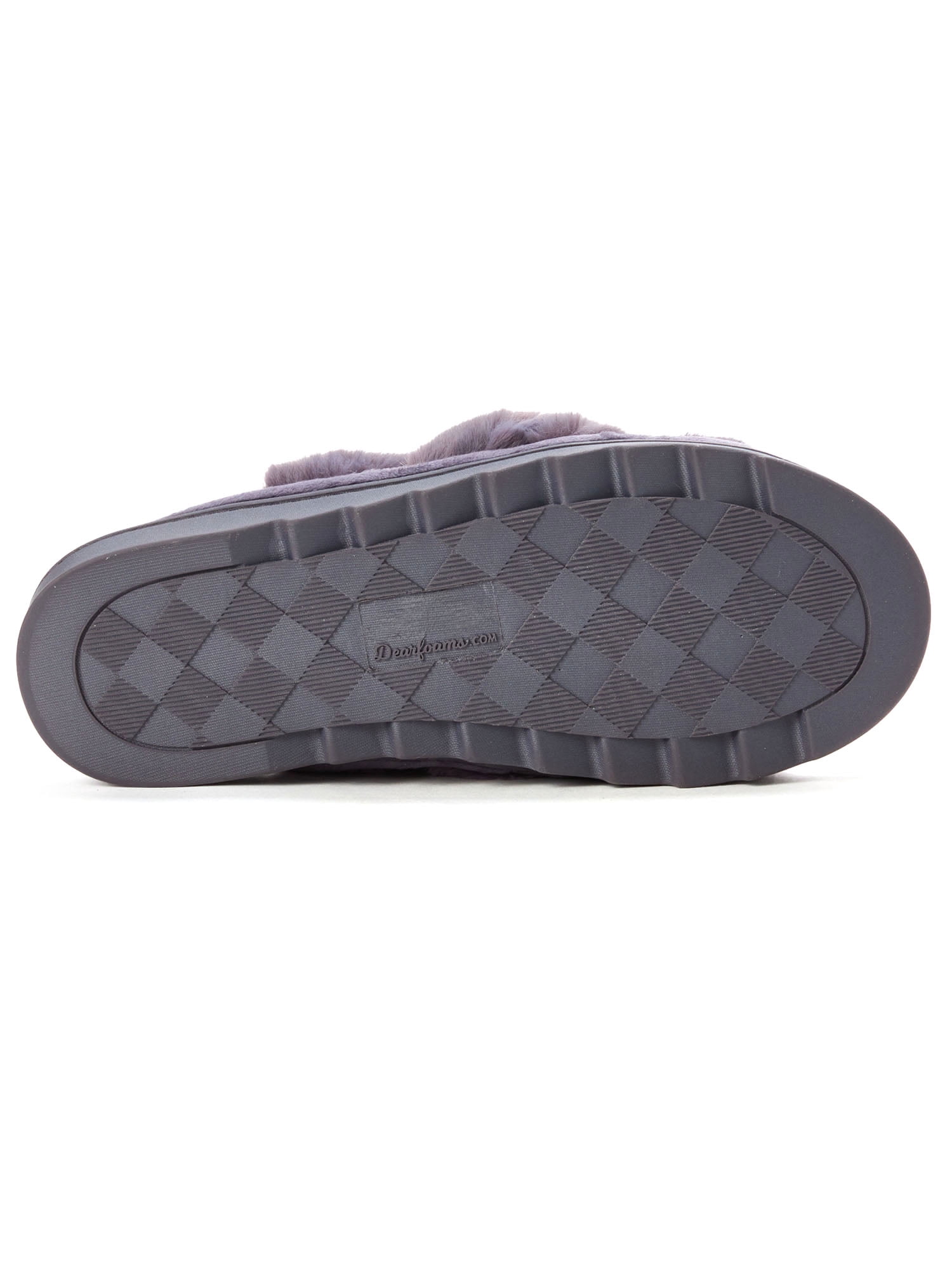 Dearfoams Cozy Comfort Women's Metallic Crossband Slippers