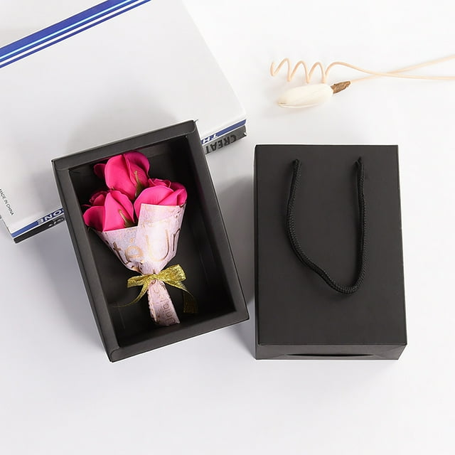 Fiudx Flor de Jabón de Rosa Inmortal, Elegante Decoración para Bodas, Materiales Ecológicos, Tallos de Alambre de Hierro Flexibles, Decoración Versátil para Fiestas, Regalo para El Día de La Madre, T