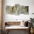 thumbnail image 3 of Elephant Stock Dripping Gold Wall Art - Horizontal Multi Panel Canvas - Living Room Wall Decor - Abstract Multi Panel - Purple And Black Decor By Tom Reeves - 54" x 27", 3 of 8