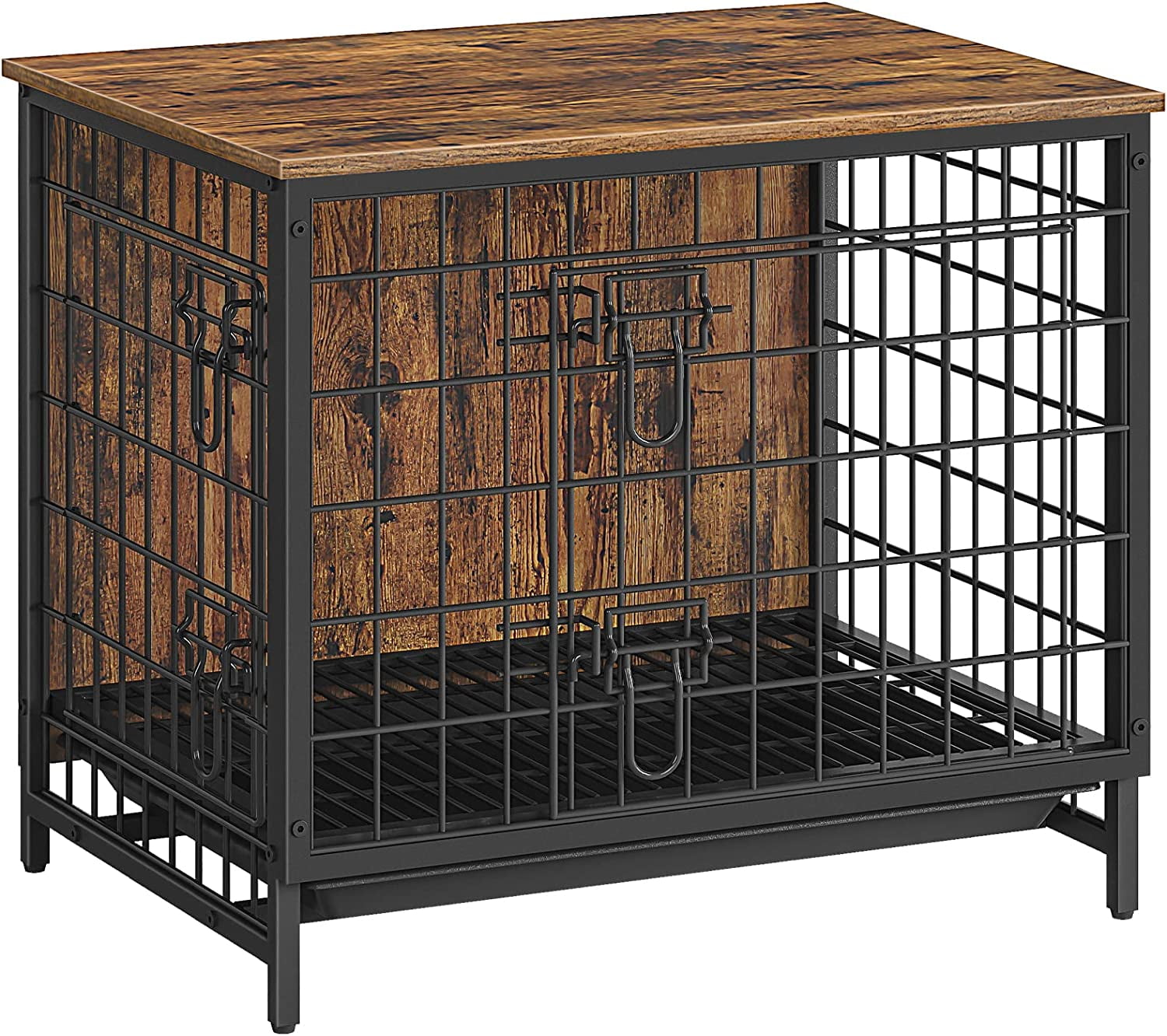 HANTU Dog Crate Furniture, 25.2" Dog Crate Table, Pet Kennels with