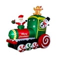 thumbnail image 2 of Tren navideño inflable de 1,8 m con luces, estatua inflable decorativa, tren de Papá iluminado para exteriores, ideal para patio., 2 of 9