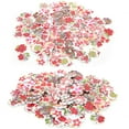 thumbnail image 3 of Craft Wooden Buttons, Excellent Workmanship Decorative Accessories Painted Flowers Wood Buttons Composite Wood 20mm / 0.8in Wooden Buttons  For DIY Projects, 3 of 8