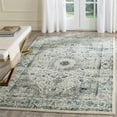 thumbnail image 3 of SAFAVIEH Evoke Teale Traditional Bordered Area Rug, Grey/Ivory, 4' x 6', 3 of 11