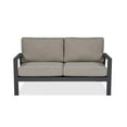 thumbnail image 3 of Afuera Living Aluminum Outdoor 2-Seat Sofa with Cushions in Slate Gray/Tan, 3 of 7