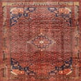 thumbnail image 1 of Ahgly Company Indoor Square Traditional Rust Pink Persian Area Rugs, 7' Square, 1 of 6
