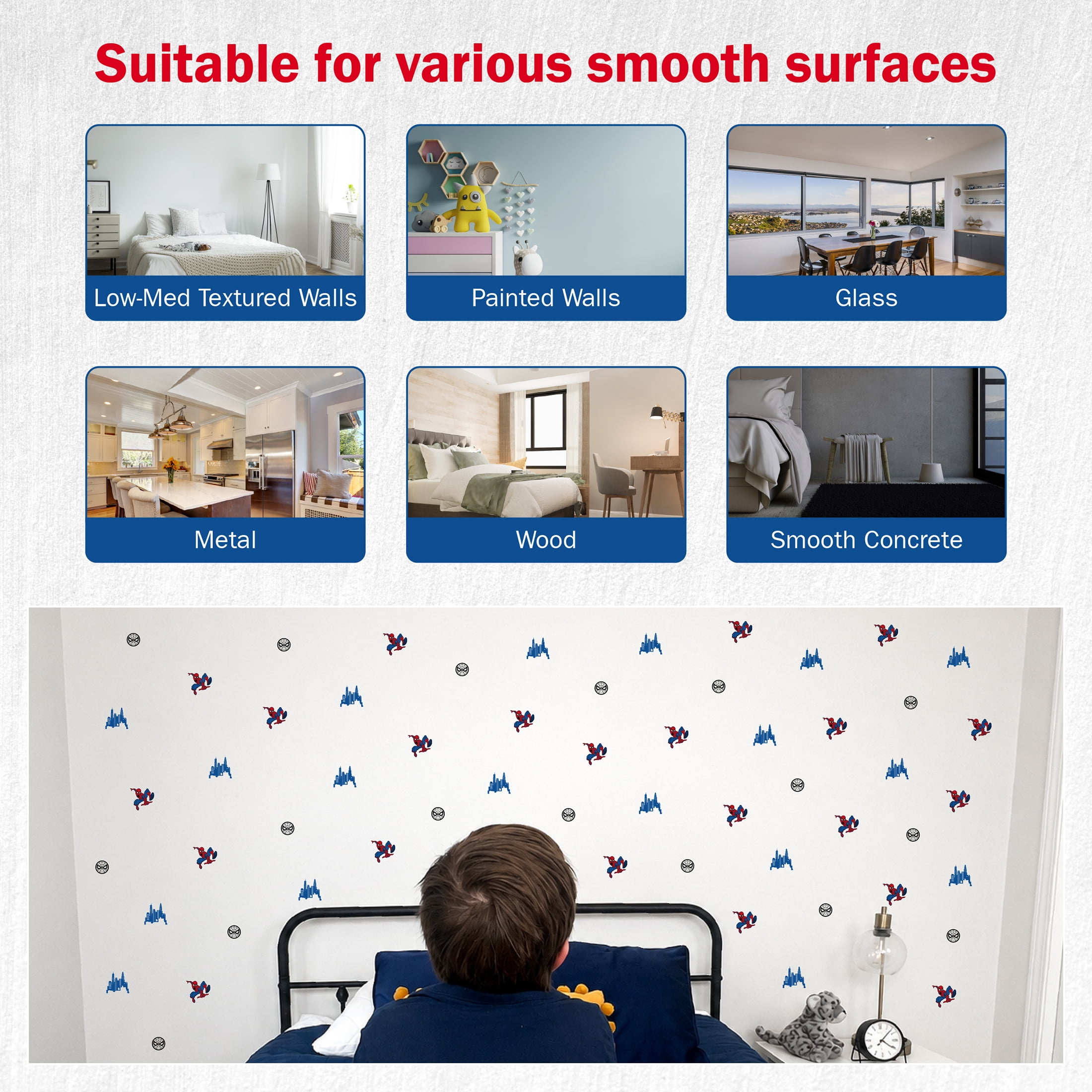 Wall Palz Spider-Man Vinyl Wall Decals Peel and Stick Room Decorations