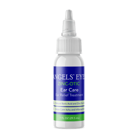 Angels' Eyes Zinc-Otic Ear Relief Natural BA and Zinc Formula Otic Care Liquid for Dog & Cat, 1 Ounce Bottle