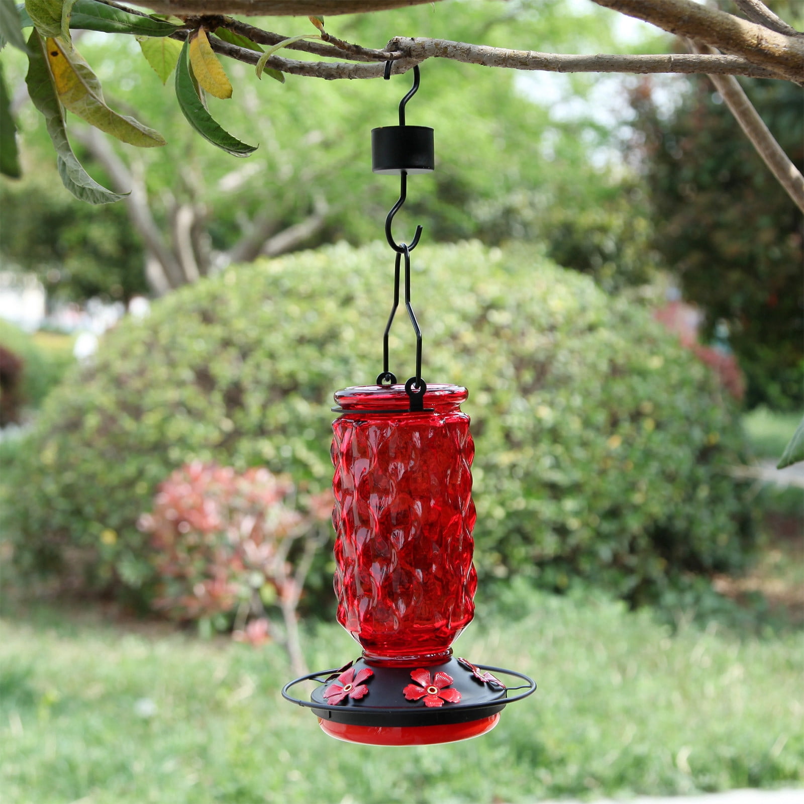 Stijggn Bird Feeders for Outdoors Outdoors Hanging Bird Feeder Wild Birds Seed Great for Attracting Wild Birds