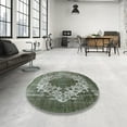 thumbnail image 4 of Ahgly Company Machine Washable Indoor Rectangle Industrial Modern Dark Sea Green Area Rugs, 7' x 10', 4 of 7