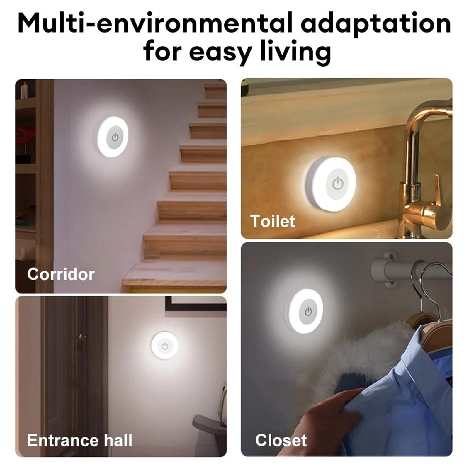 Touch Sensor Night Light Magnetic Rechargeable Dimmable Eye Protection Wall Lamp Baby Sleep BedsideCloset Light